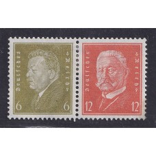 ALEMANIA 1932 ESTAMPILLAS SE-TENANT ZUSAMMENDRUCKE NUEVAS CON GOMA DE GRAN CALIDAD MICHEL w29 24 EUROS